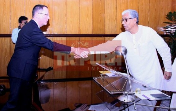 US Consul General Kolkata Craig Hall met Tripura Chief Minister 